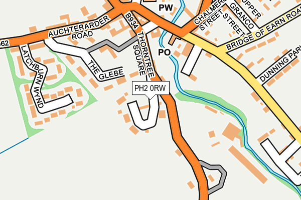 PH2 0RW map - OS OpenMap – Local (Ordnance Survey)