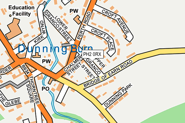 PH2 0RX map - OS OpenMap – Local (Ordnance Survey)