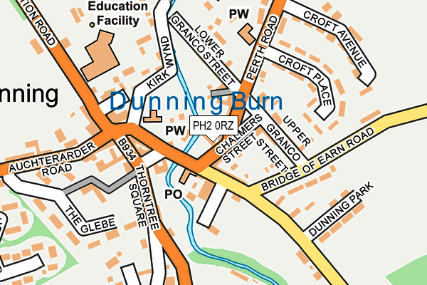 PH2 0RZ map - OS OpenMap – Local (Ordnance Survey)