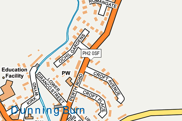 PH2 0SF map - OS OpenMap – Local (Ordnance Survey)
