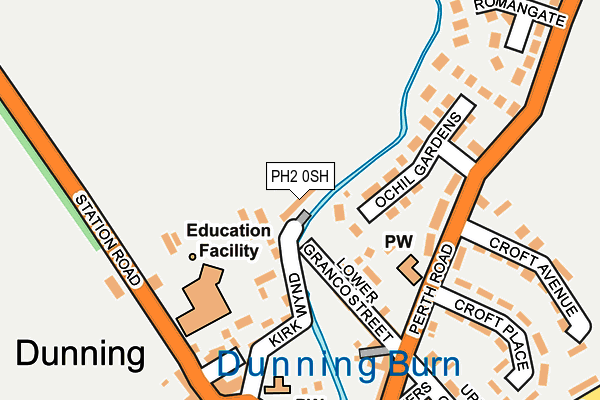 PH2 0SH map - OS OpenMap – Local (Ordnance Survey)