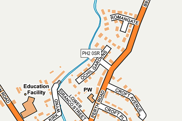 PH2 0SR map - OS OpenMap – Local (Ordnance Survey)