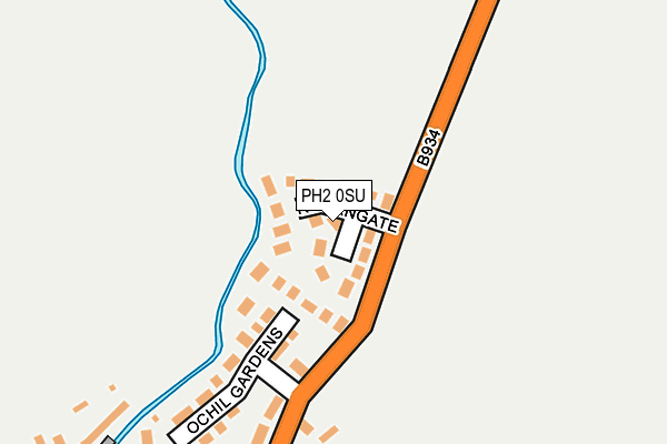 PH2 0SU map - OS OpenMap – Local (Ordnance Survey)