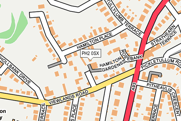 PH2 0SX map - OS OpenMap – Local (Ordnance Survey)