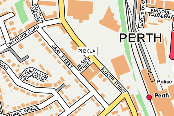 PH2 0UA map - OS OpenMap – Local (Ordnance Survey)