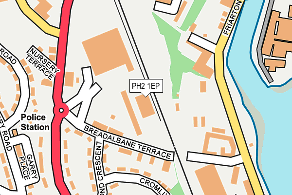 PH2 1EP map - OS OpenMap – Local (Ordnance Survey)