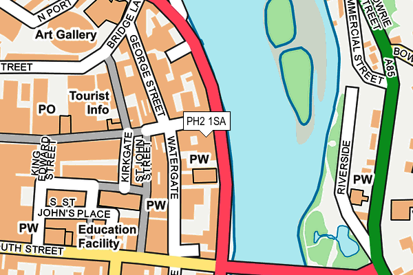 PH2 1SA map - OS OpenMap – Local (Ordnance Survey)