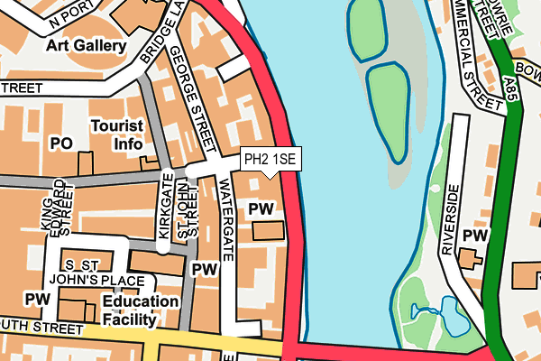 PH2 1SE map - OS OpenMap – Local (Ordnance Survey)