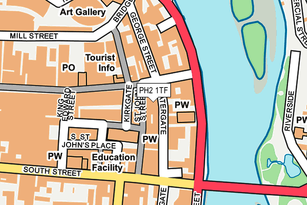 PH2 1TF map - OS OpenMap – Local (Ordnance Survey)