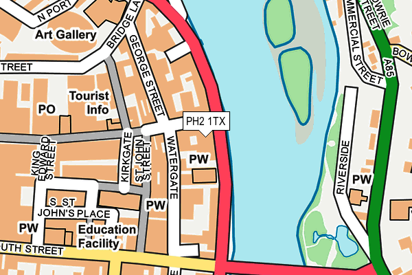 PH2 1TX map - OS OpenMap – Local (Ordnance Survey)