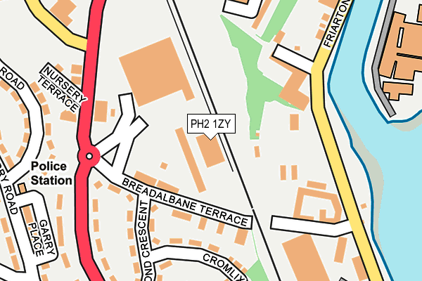 PH2 1ZY map - OS OpenMap – Local (Ordnance Survey)