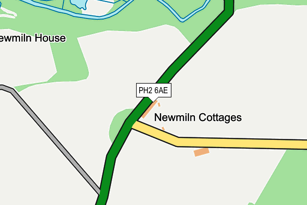 PH2 6AE map - OS OpenMap – Local (Ordnance Survey)