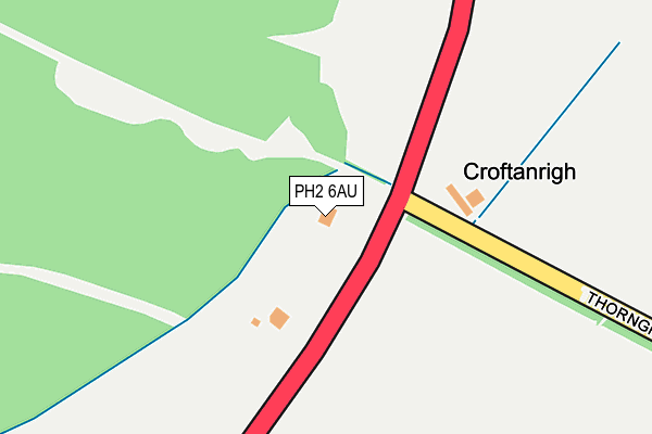 PH2 6AU map - OS OpenMap – Local (Ordnance Survey)