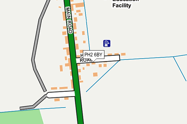 PH2 6BY map - OS OpenMap – Local (Ordnance Survey)