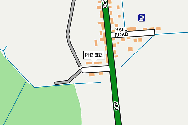 PH2 6BZ map - OS OpenMap – Local (Ordnance Survey)