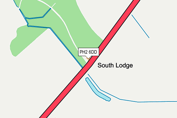 PH2 6DD map - OS OpenMap – Local (Ordnance Survey)