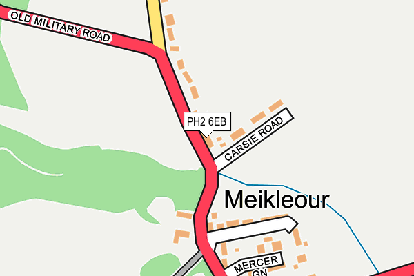 PH2 6EB map - OS OpenMap – Local (Ordnance Survey)