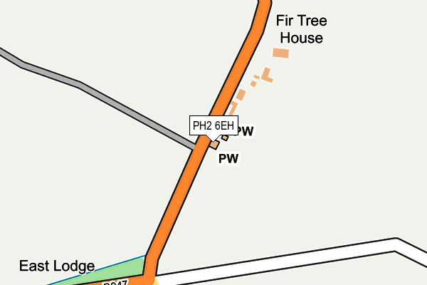 PH2 6EH map - OS OpenMap – Local (Ordnance Survey)