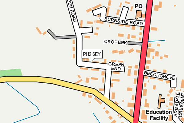 PH2 6EY map - OS OpenMap – Local (Ordnance Survey)