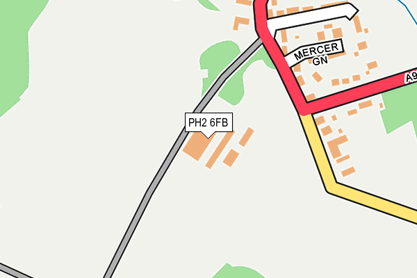 PH2 6FB map - OS OpenMap – Local (Ordnance Survey)
