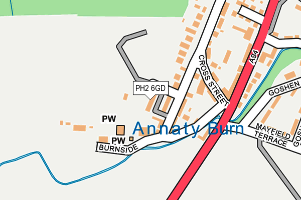 PH2 6GD map - OS OpenMap – Local (Ordnance Survey)