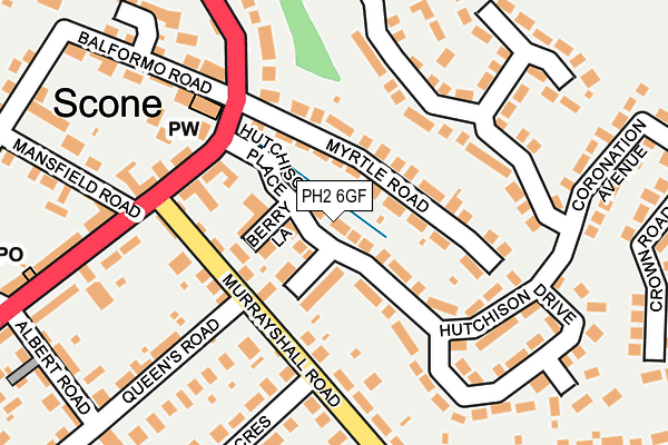 PH2 6GF map - OS OpenMap – Local (Ordnance Survey)