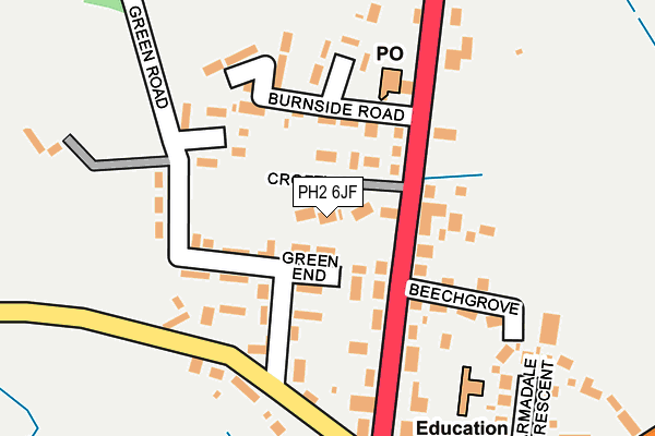 PH2 6JF map - OS OpenMap – Local (Ordnance Survey)
