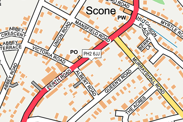 Map of SCONE FISH & CHIPS SHOP LTD at local scale