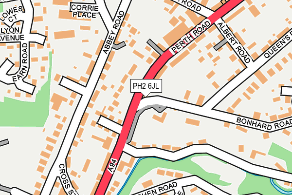 PH2 6JL map - OS OpenMap – Local (Ordnance Survey)