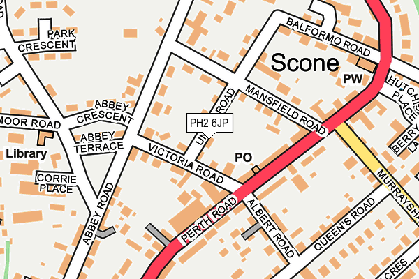 PH2 6JP map - OS OpenMap – Local (Ordnance Survey)