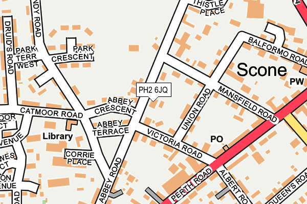 PH2 6JQ map - OS OpenMap – Local (Ordnance Survey)