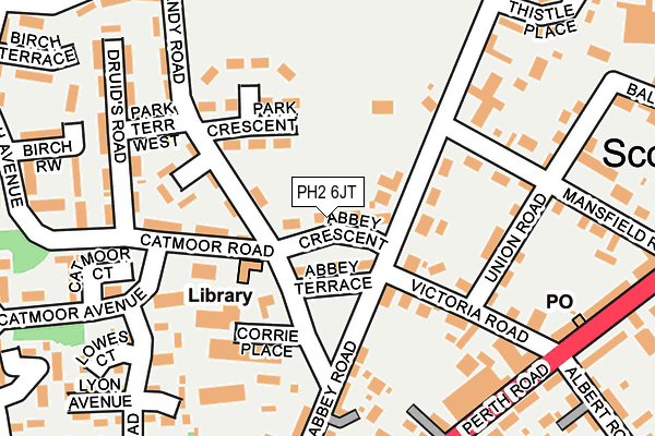 PH2 6JT map - OS OpenMap – Local (Ordnance Survey)