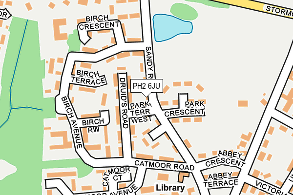 PH2 6JU map - OS OpenMap – Local (Ordnance Survey)