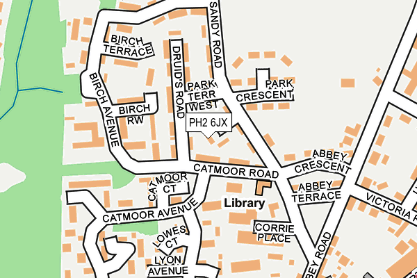 PH2 6JX map - OS OpenMap – Local (Ordnance Survey)