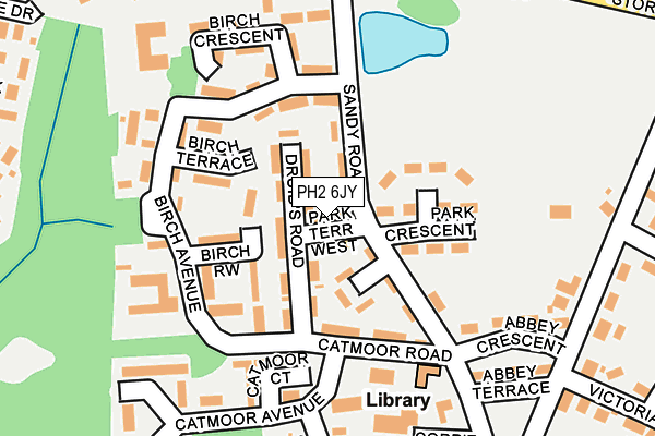 PH2 6JY map - OS OpenMap – Local (Ordnance Survey)