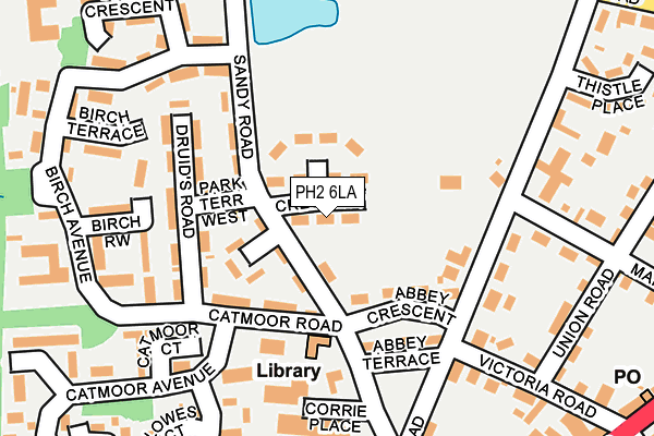 PH2 6LA map - OS OpenMap – Local (Ordnance Survey)