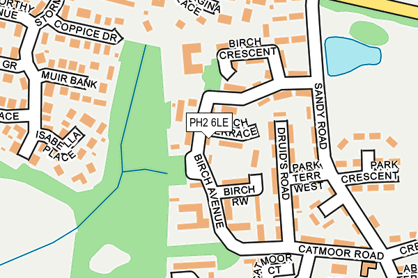 PH2 6LE map - OS OpenMap – Local (Ordnance Survey)