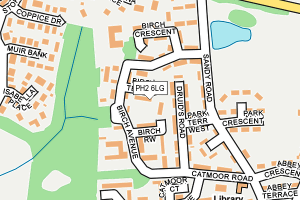 PH2 6LG map - OS OpenMap – Local (Ordnance Survey)
