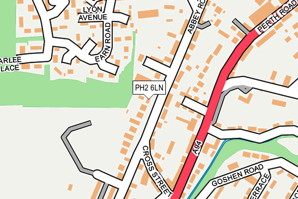 PH2 6LN map - OS OpenMap – Local (Ordnance Survey)