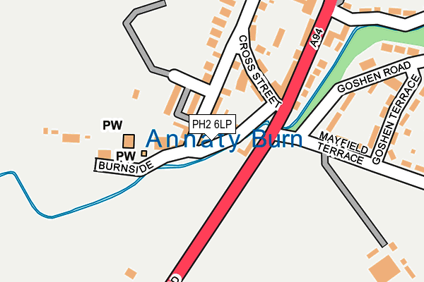 PH2 6LP map - OS OpenMap – Local (Ordnance Survey)