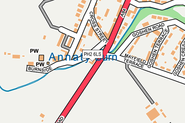 PH2 6LS map - OS OpenMap – Local (Ordnance Survey)