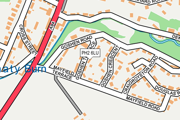 PH2 6LU map - OS OpenMap – Local (Ordnance Survey)