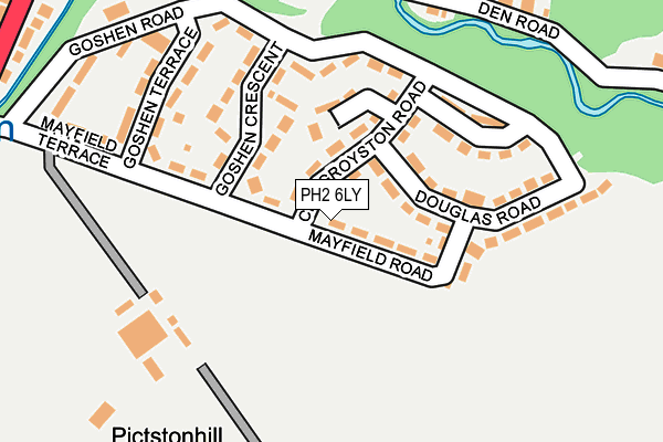 PH2 6LY map - OS OpenMap – Local (Ordnance Survey)