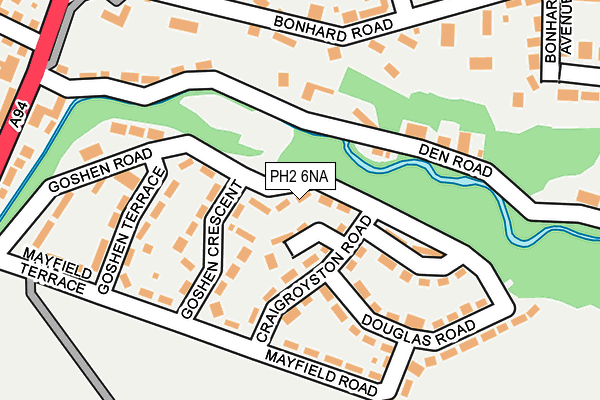 PH2 6NA map - OS OpenMap – Local (Ordnance Survey)