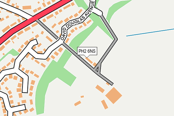 PH2 6NS map - OS OpenMap – Local (Ordnance Survey)