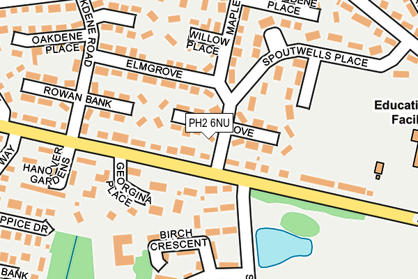 PH2 6NU map - OS OpenMap – Local (Ordnance Survey)