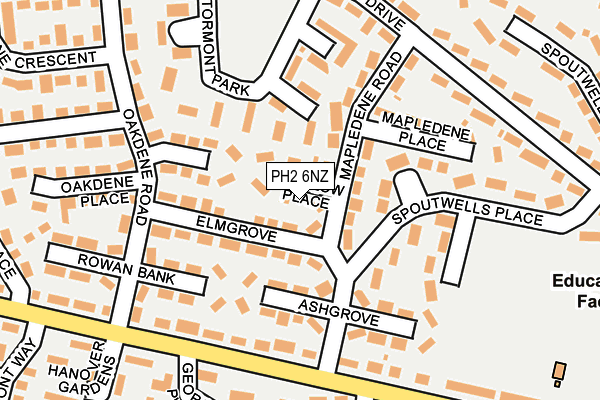 PH2 6NZ map - OS OpenMap – Local (Ordnance Survey)
