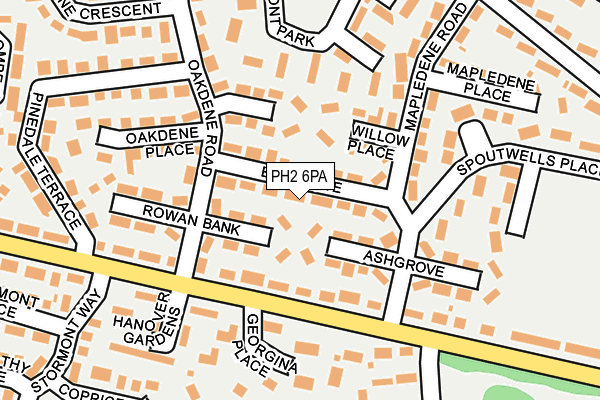 PH2 6PA map - OS OpenMap – Local (Ordnance Survey)