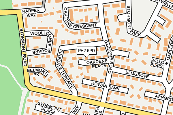 PH2 6PD map - OS OpenMap – Local (Ordnance Survey)