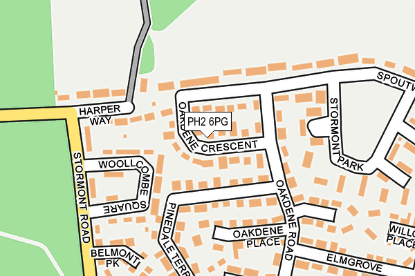 PH2 6PG map - OS OpenMap – Local (Ordnance Survey)